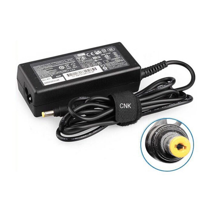 HP Compaq 65W 19V 3.5A AC Adapter – Yellow Tip