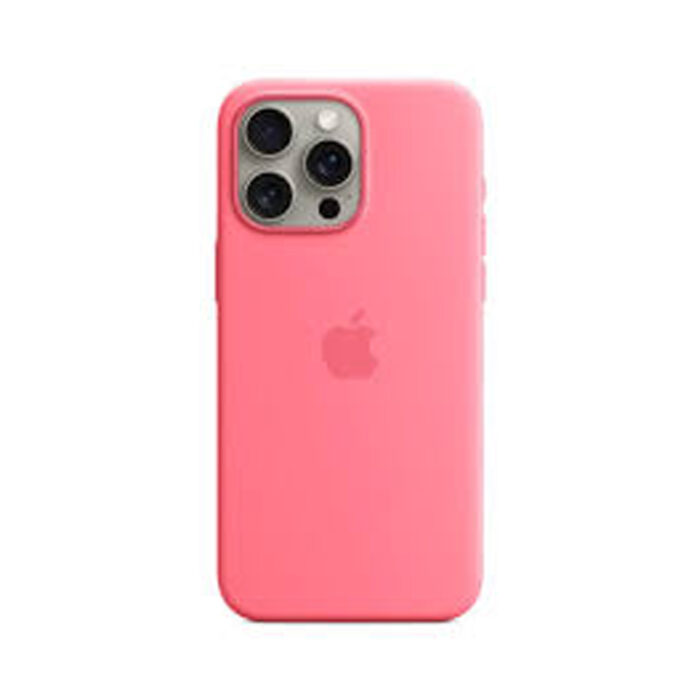 Apple Silicone Case for iPhone 15 Pro Max, Soft-Touch Finish, Shockproof, MagSafe Compatible 3