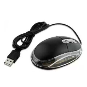 Brown Box Wired LED Optical Mouse – High-Precision, USB Plug & Play, Ergonomic Design