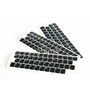 Universal Laptop Keyboard Stickers, Transparent Matte Finish, English Letters, Non-Fade Durable Design