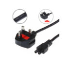 3-Pin Laptop Power Cable Cord – 1.5m, Black 1