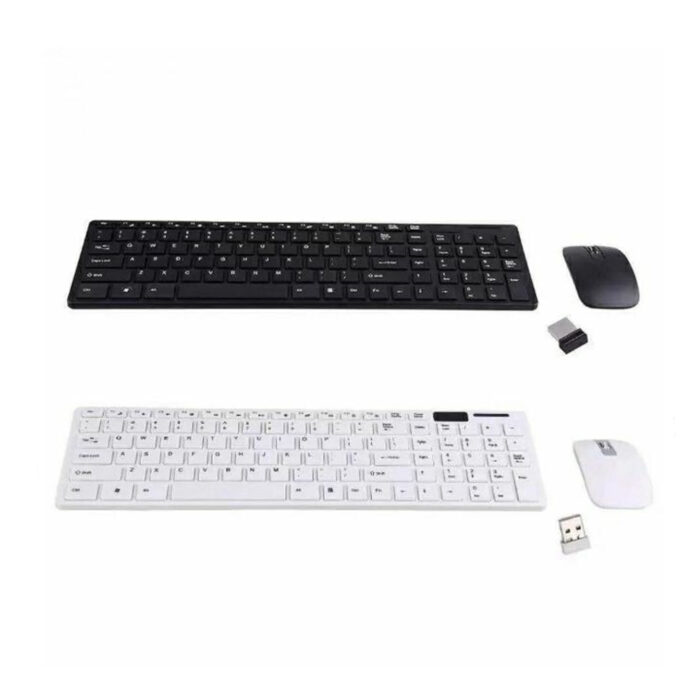 Slim Wireless Keyboard and Mouse Combo – 2.4GHz Connectivity, Compact Design, Silent Keys 1