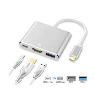 USB Type-C 3.1 to HDMI Adapter Cable – 4K Resolution, Plug & Play, 1.8m Length