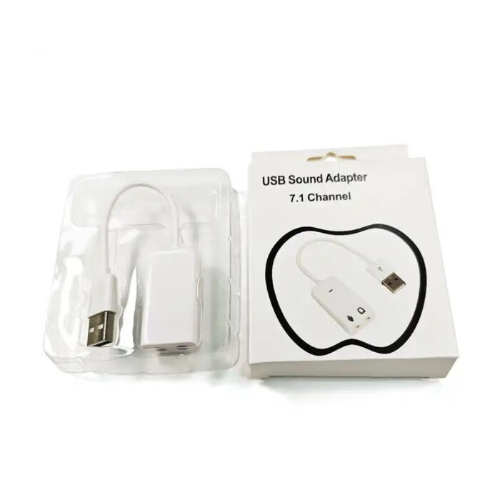 Generic USB Virtual 7.1 Channel External Sound Adapter – White