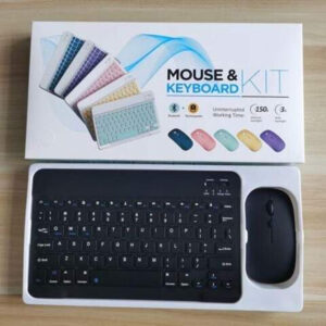 Rechargeable Wireless Bluetooth Keyboard and Mouse Combo – Slim Design, Quiet Keys, USB-C Charging