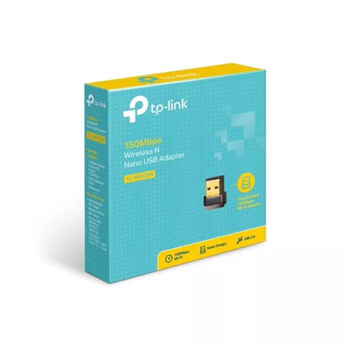TP-LINK TL-WN725N – 150Mbps Nano Wireless USB Adapter, USB 2.0 1